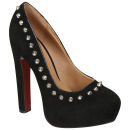 Odeon Women's Spiked Platform Heels - Black