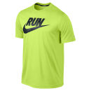 Nike Men's Legend Run Swoosh Running T-Shirt - Volt Green