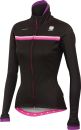 Sportful Women's Bodyfit Pro WS Jacket - Black/Pink Stripes