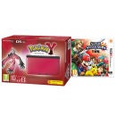Nintendo 3DS XL Red and Black Console - Includes Pokémon Y & Super Smash Bros.
