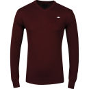 Atticus Men's Fredrick V-Neck Knit - Oxblood Red
