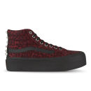 Vans Women's Sk8-Hi Platform Studded Hi-Top Trainers - Red