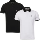 Ringspun Men's Mauler 2 - Pack Polos - White & Black