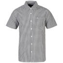 Atticus Men's Equal Ginham Short Sleeve Shirt - Black/Light Grey