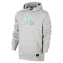Nike SB Men's Icon Gradient Hoody - Dark Grey Heather/Mint