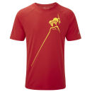 RonHill Men's Trail Mountain Goat T-Shirt - Cardinal Red/Solar
