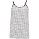 Vero Moda Women's Checked Aya Cami Top - White