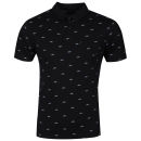 Atticus Men's Flock Polo Shirt - Black