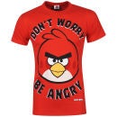 Angry Birds Men's Don't Worry Be Angry T-Shirt - Red