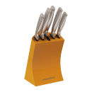 Morphy Richards Accents 5 Piece Knife Block Set - Orange