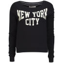 Brave Soul Women's New York Sweatshirt - Black