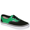 Vans Kids' ERA Canvas Two Tone Trainers - Black/Bright Green