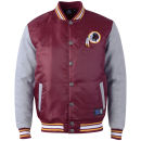 Majestic Men's Lambert Red Skins Jacket - Burgundy/Silver Marl