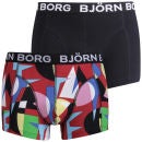 Bjorn Borg Men's 2-Pack Boxers Paper Art - True Red