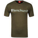 Fenchurch men's Jersey Word T-Shirt - Olive Green/White/Subtle Green