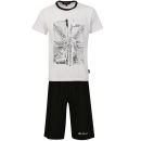 Ben Sherman Men's Pyjama Shorts and T-shirt - Black/White