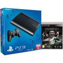 PS3: New Sony PlayStation 3 Slim Console (500 GB) - Black - Includes Injustice: Gods Among Us