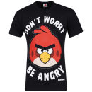 Angry Birds Men's Don't Worry Be Angry T-Shirt - Black