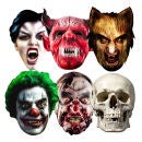 Halloween Horror Masks - 6 Pack