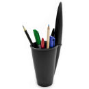 Pen Lid Shaped Pen Holder - Black