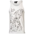 Rum Knuckles Men's Bendy Graphic Vest - White