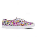 Vans Women's Authentic Lo Pro Floral Trainers - Violet/True White