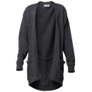 LIJA Women's State Yoga Throw Over Cardigan - Charcoal/Heather Grey
