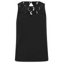 Vero Moda Women's Ori Lace Detail Top - Black