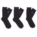 Original Penguin Men's 3 Pack Socks - True Black