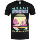 Joystick Junkies Men's Miami Vice T-Shirt - Black