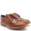 Base London Men's Woburn Brogue - Hi Shine Tan