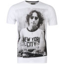Amplified Men's John Lennon NYC T-Shirt - White