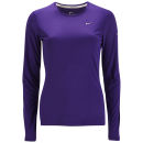 Nike Women's Miler Long Sleeve Running Top - Court Purple
