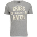 Crosshatch Men's Bankster T-Shirt - Mid Grey Marl