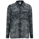 Vero Moda Women's Zoey Zebra Print Shirt - Black