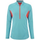 RonHill Women's Trail Long Sleeve Zip Running T-Shirt - Hawaii/Fire