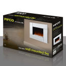 Wall Mounted Mirrored Fire with Pebble