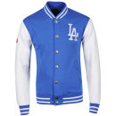 Majestic Men's LA Dodgers Thurman Fleece Letterman Jacket - Blue