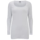 Vero Moda Women's Maxi Long Sleeved Basic Top - Op White