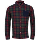 Weekend Offender Men's Slash Shirt - Navy/Green