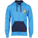 Ecko Men's Circle Camo Hooded Zip Through Sweatshirt - Royal Blue