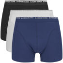 Bjorn Borg Men's Triple Pack Boxer Shorts - White/Blue/Black