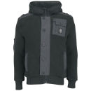 Crosshatch Men's Darksons Fur Lined Chunky Knit Cardigan - Grey