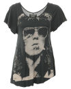 House of Gods Women's Keith Richards Long T - Shirt - Black