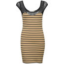 Chickster Women's Berkant Striped Dress - Nude