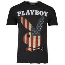 Amplified Men's US Playboy Bunny Crew Neck T-Shirt - Charcoal