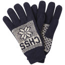Crosshatch Men's Northstar Gloves - Off White/Navy