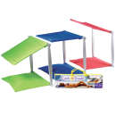 Cush 'n' Shade: Fold and Roll Portable Sunshade Cushion Blue