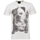 Firetrap Men's Bentley Bulldog Print T-Shirt - Bone White