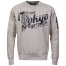 Tokyo Tigers Men's Sanjo Crew Neck Sweat - Greystone